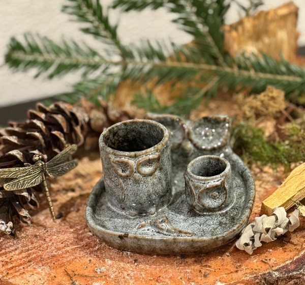 Räucherständer Eule